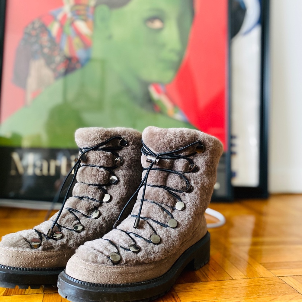 Aquatalia Lorena shearling boot